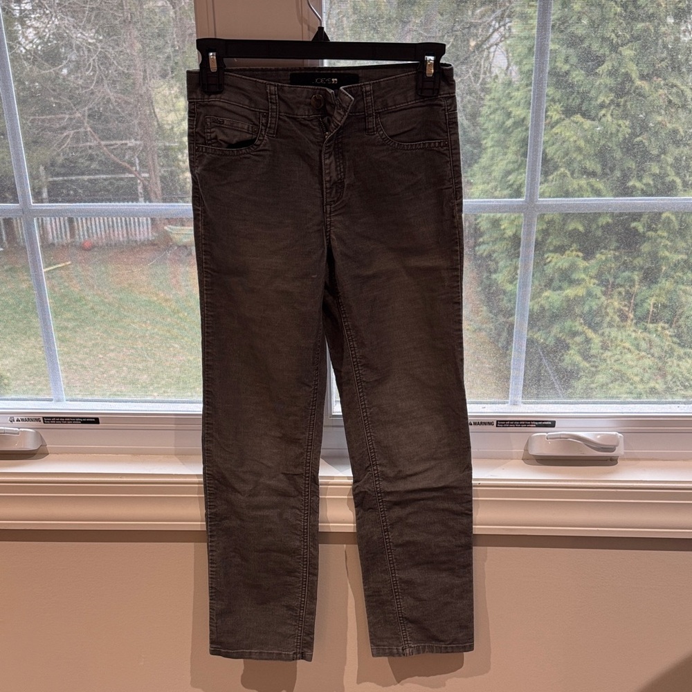 Joe's Jeans Straight Corduroy Jeans in Charcoal Boy Size 10